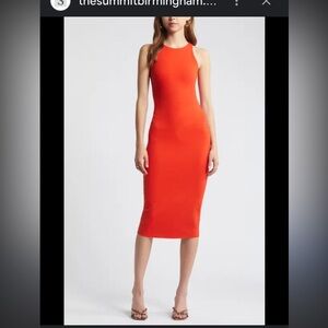 OPEN EDIT Smooth Sleeveless Body-Con Midi Dress